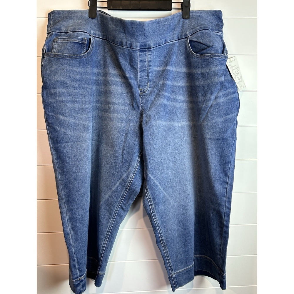 Women's Cato Hi Rise Skinny Crop Sz 28w Pull On Capri Plus Size NWT